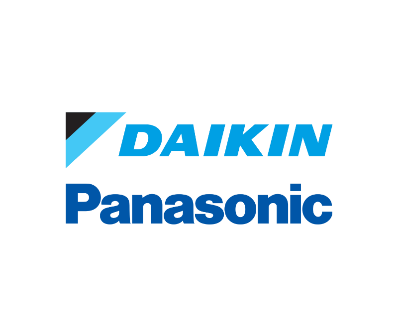 Loga firem Daikin a Panasonic